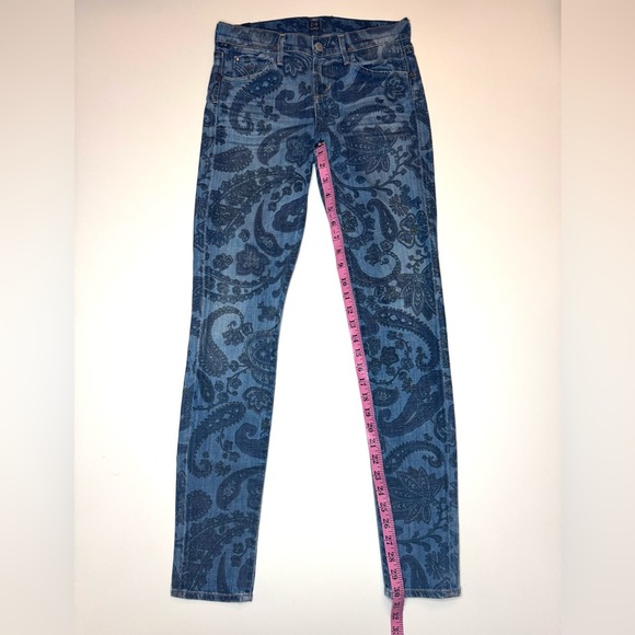 Citizens Of Humanity Womens Floral Paisley Avedon Low Rise Skinny Leg Jeans 26 - Picture 3 of 11